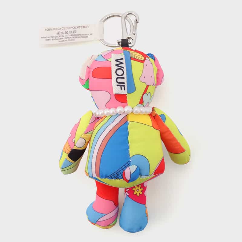 WOUF WOUF ＜ウーフ＞ チャーム （ベア） MULTI COLOR