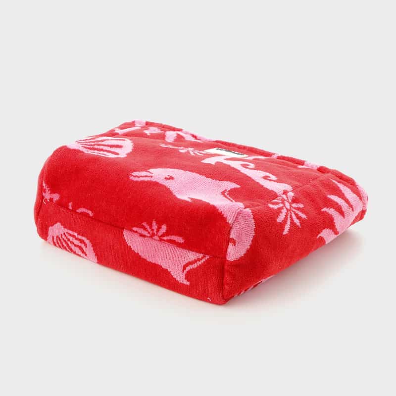 WOUF WOUF ＜ウーフ＞ コットンポーチ RED