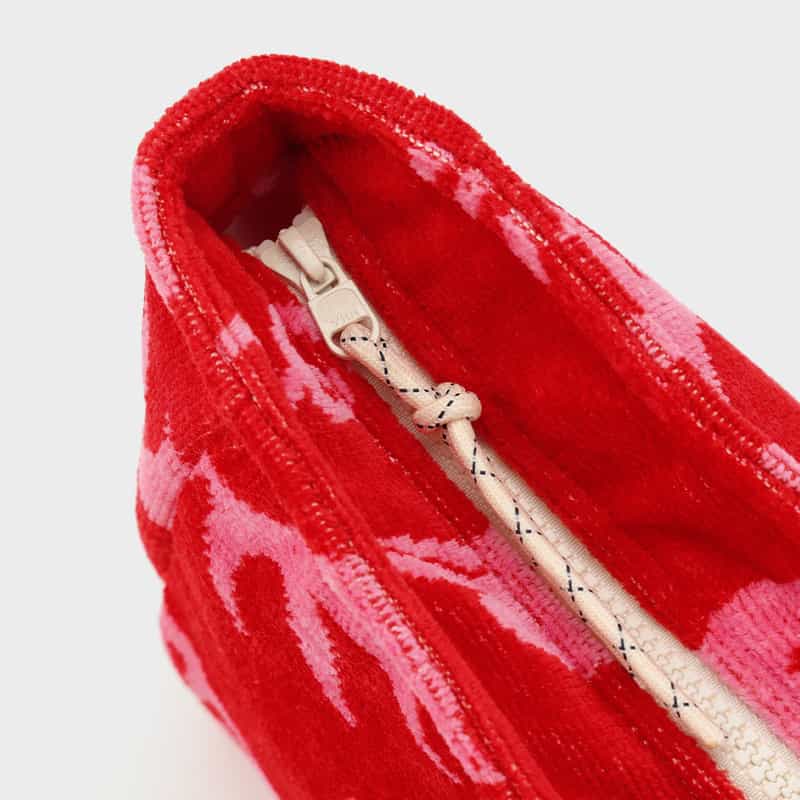 WOUF WOUF ＜ウーフ＞ コットンポーチ RED