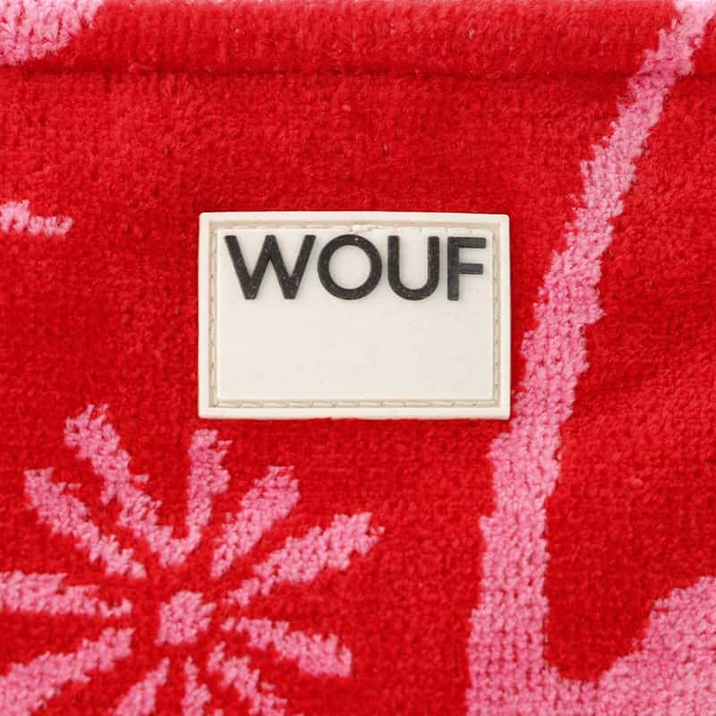 WOUF WOUF ＜ウーフ＞ コットンポーチ RED