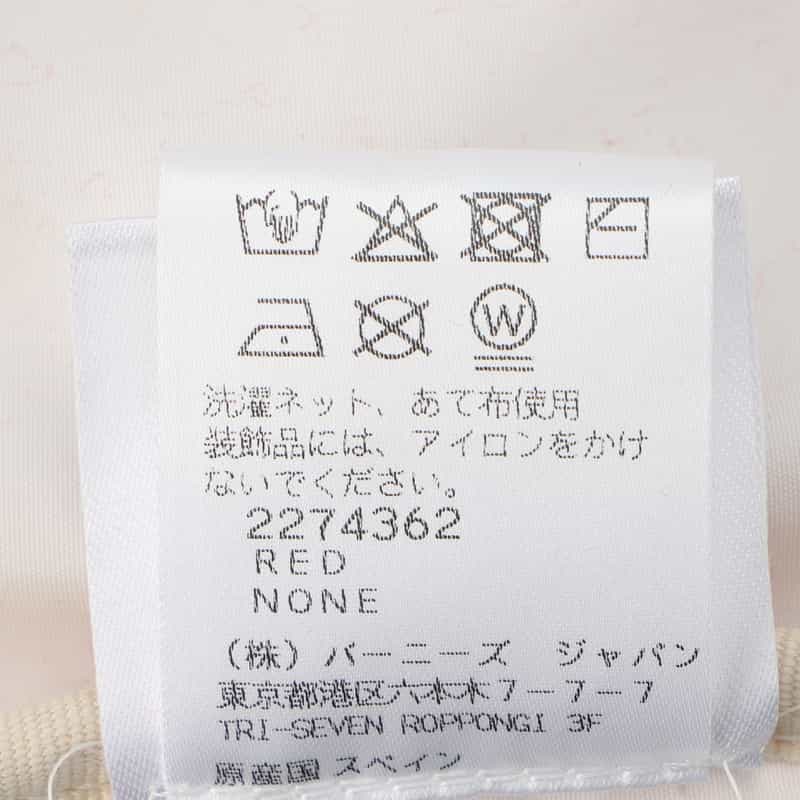 WOUF WOUF ＜ウーフ＞ コットンポーチ RED