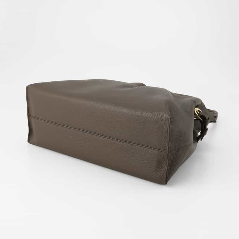 VIOLAD’ORO VIOLAD’ORO ＜ヴィオラドーロ＞ ベルト付きレザートートバッグ TAUPE