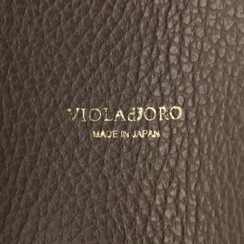 VIOLAD’ORO VIOLAD’ORO ＜ヴィオラドーロ＞ ベルト付きレザートートバッグ TAUPE