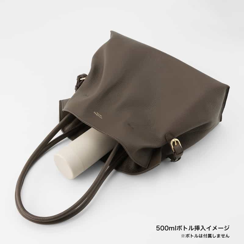 VIOLAD’ORO VIOLAD’ORO ＜ヴィオラドーロ＞ ベルト付きレザートートバッグ TAUPE