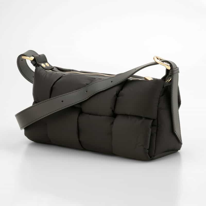 VIOLAD’ORO VIOLAD’ORO ＜ヴィオラドーロ＞ チェックデザイン ショルダーバッグ BLACK