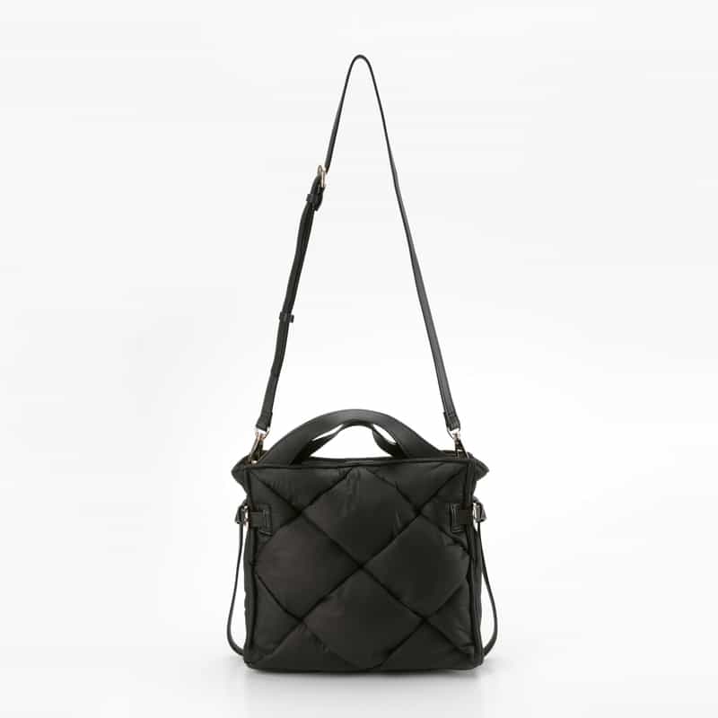 VIOLAD’ORO VIOLAD’ORO ＜ヴィオラドーロ＞ チェックデザイン ミニトートバッグ BLACK