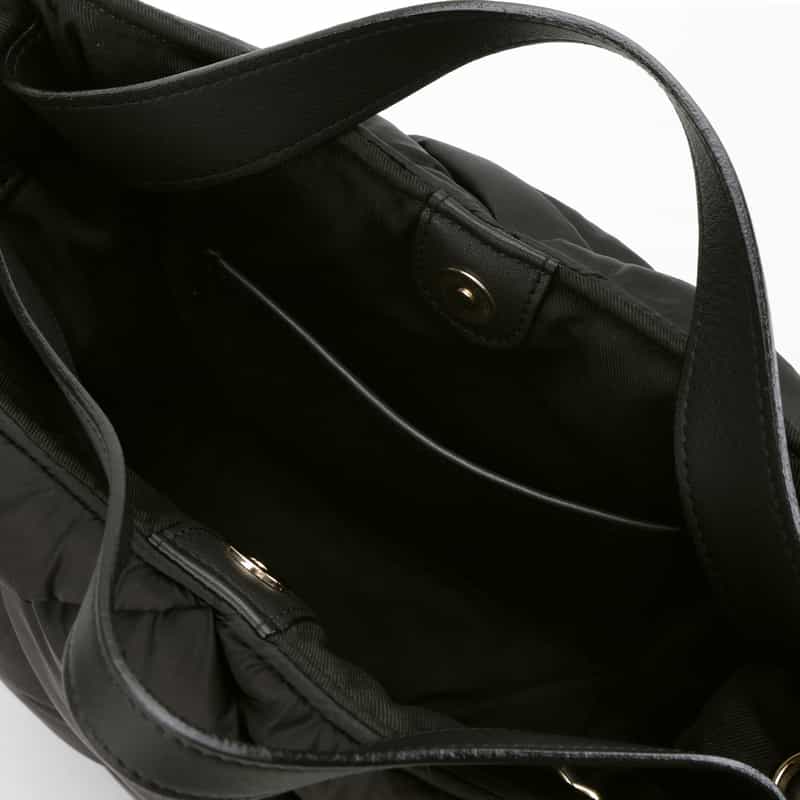 VIOLAD’ORO VIOLAD’ORO ＜ヴィオラドーロ＞ チェックデザイン ミニトートバッグ BLACK