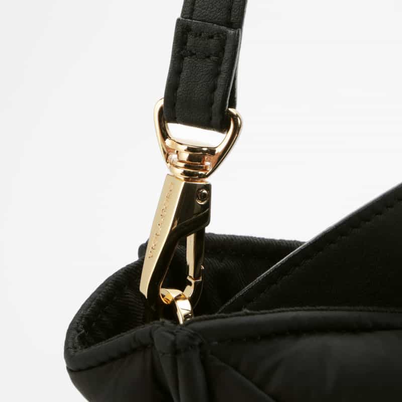 VIOLAD’ORO VIOLAD’ORO ＜ヴィオラドーロ＞ チェックデザイン ミニトートバッグ BLACK