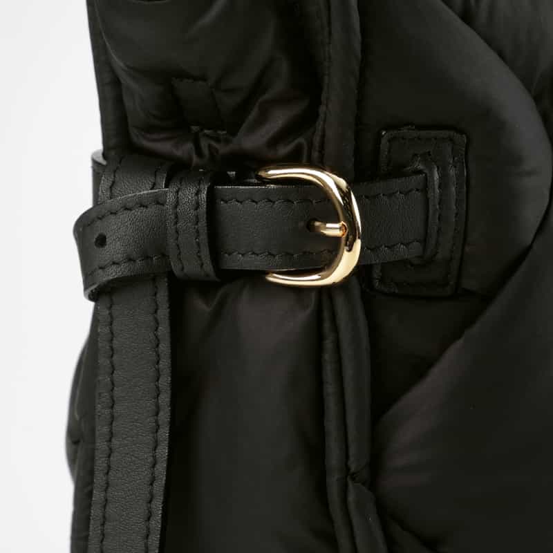 VIOLAD’ORO VIOLAD’ORO ＜ヴィオラドーロ＞ チェックデザイン ミニトートバッグ BLACK