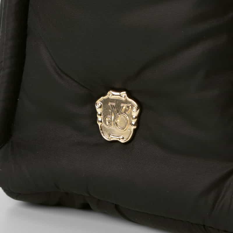 VIOLAD’ORO VIOLAD’ORO ＜ヴィオラドーロ＞ チェックデザイン ミニトートバッグ BLACK