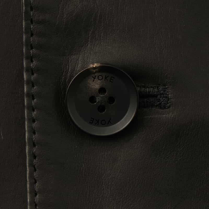 YOKE YOKE＜ヨーク＞ レザージャケット BLACK