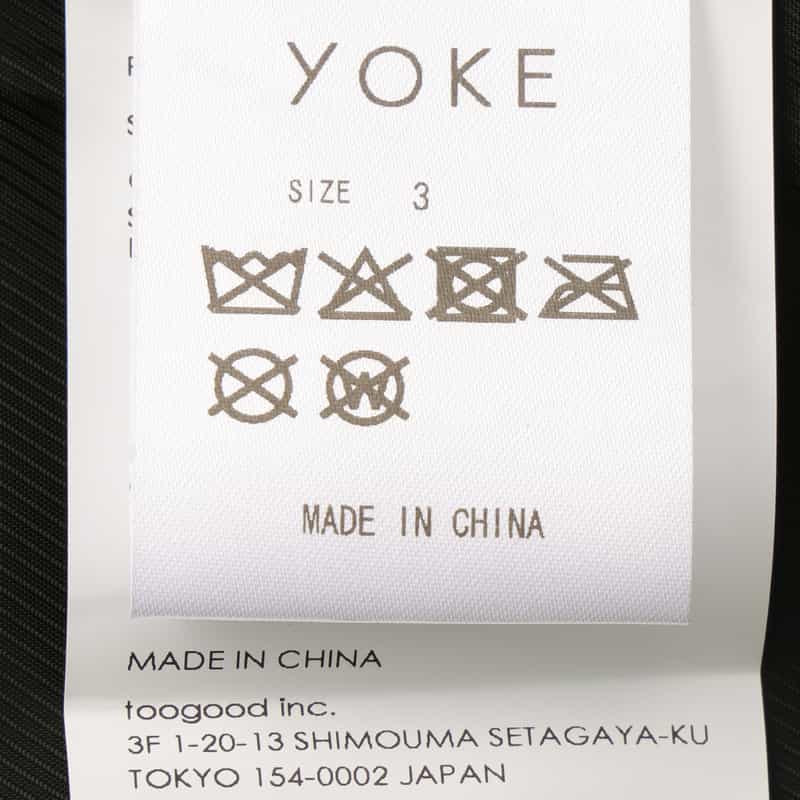 YOKE YOKE＜ヨーク＞ レザージャケット BLACK