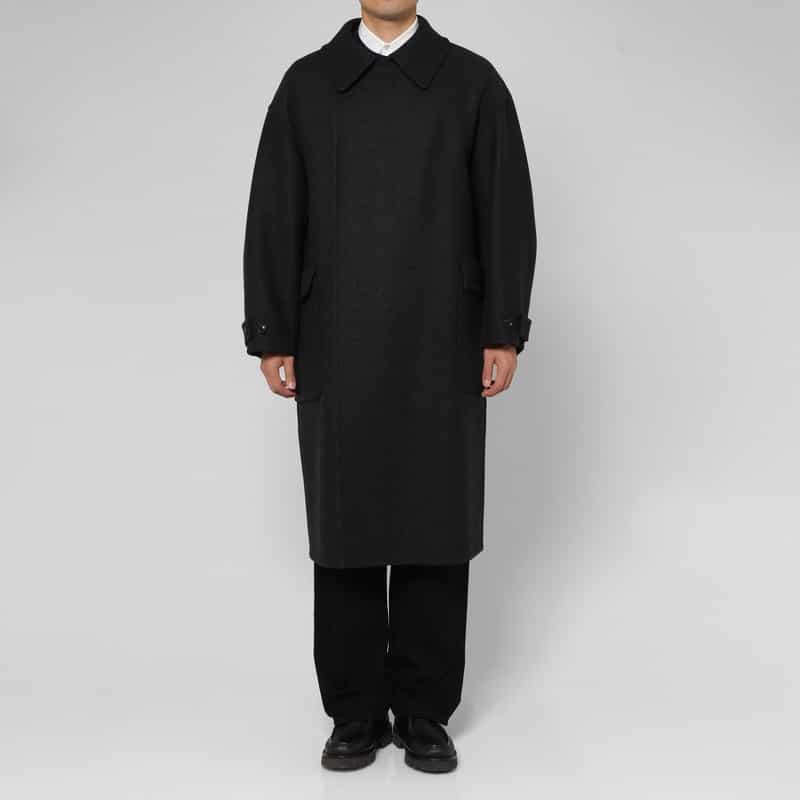 YOKE YOKE＜ヨーク＞ ダブルブレストリバーコート GRAY