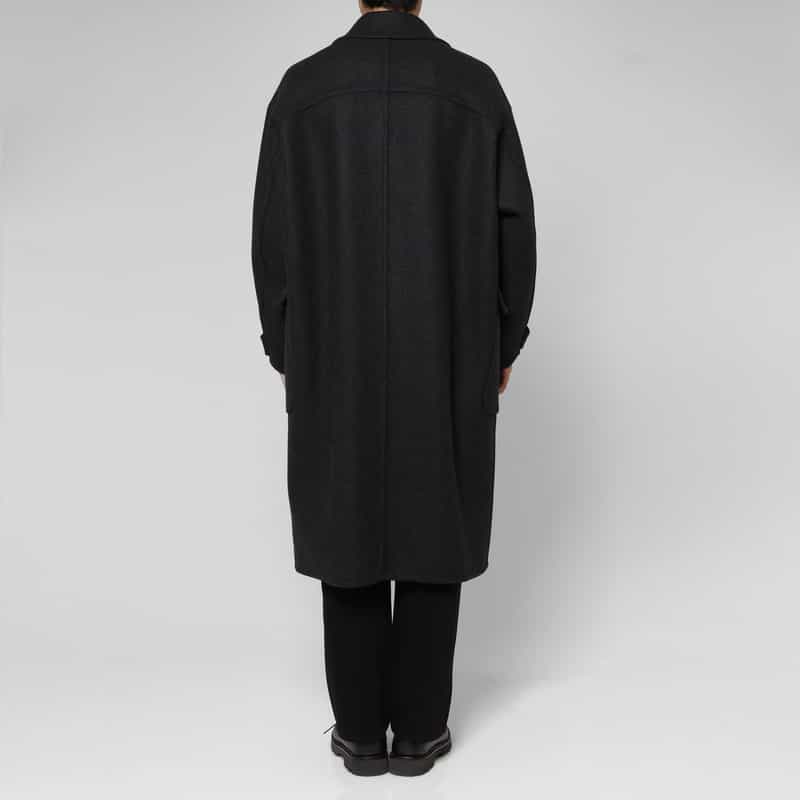 YOKE YOKE＜ヨーク＞ ダブルブレストリバーコート GRAY