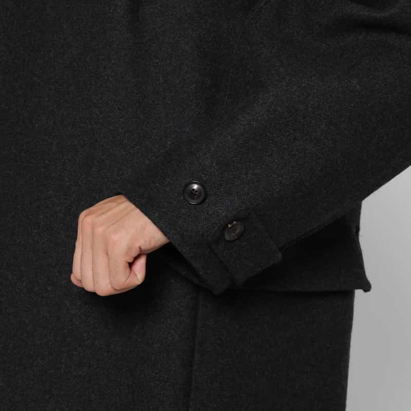 YOKE YOKE＜ヨーク＞ ダブルブレストリバーコート GRAY