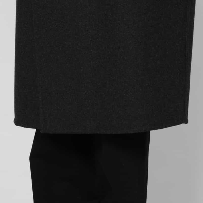 YOKE YOKE＜ヨーク＞ ダブルブレストリバーコート GRAY