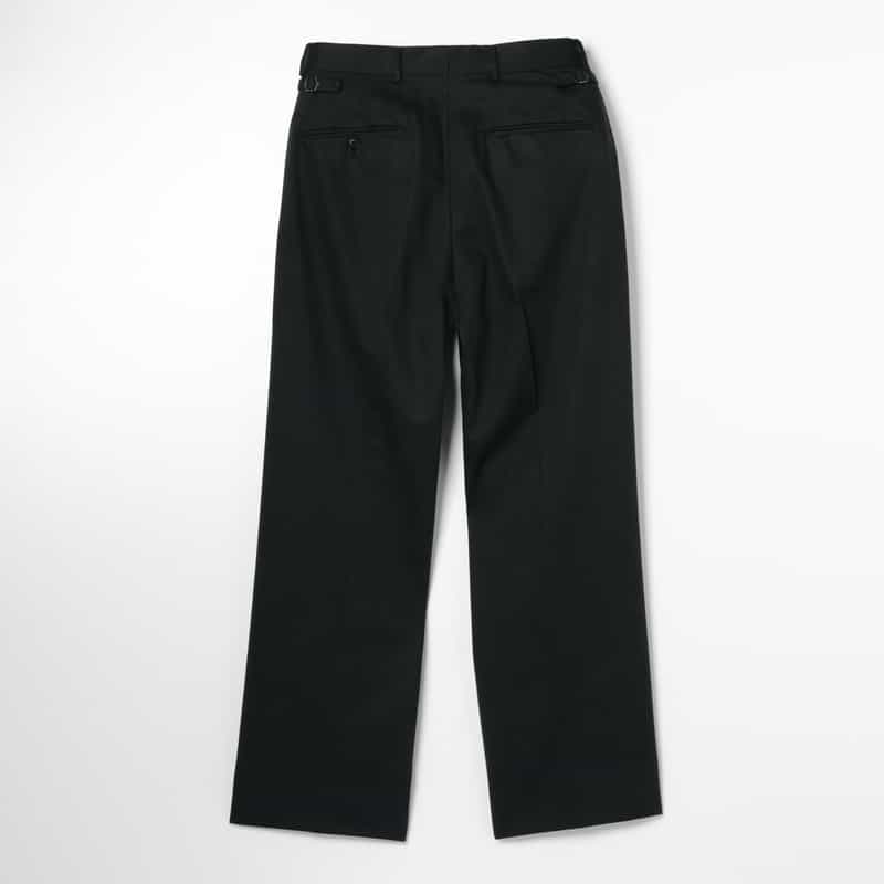 YOKE YOKE＜ヨーク＞ ワイドテーパードパンツ BLACK