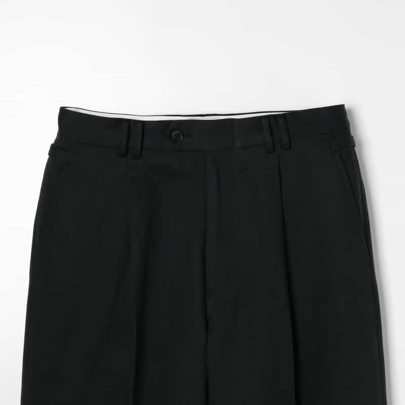 YOKE YOKE＜ヨーク＞ ワイドテーパードパンツ BLACK