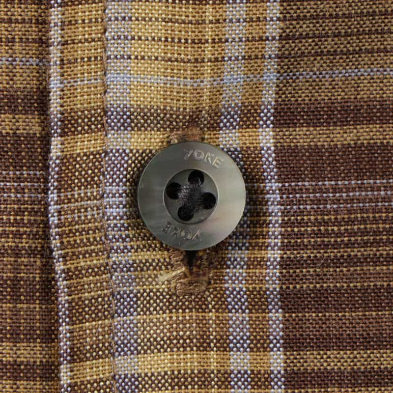 YOKE YOKE＜ヨーク＞ チェック柄オーバーフィットカジュアルシャツ BROWN