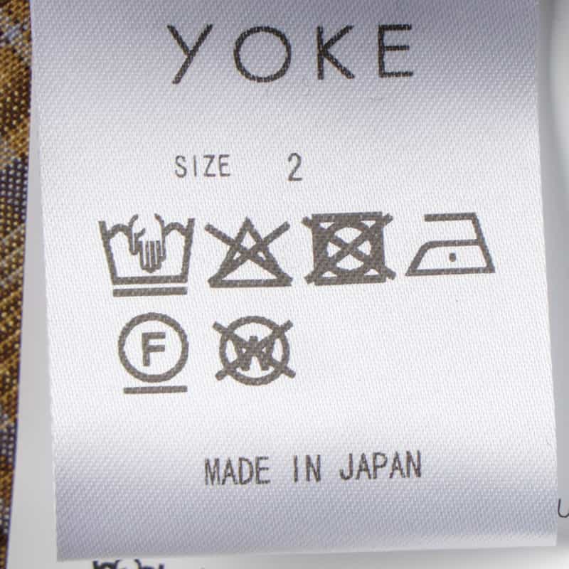 YOKE YOKE＜ヨーク＞ チェック柄オーバーフィットカジュアルシャツ BROWN