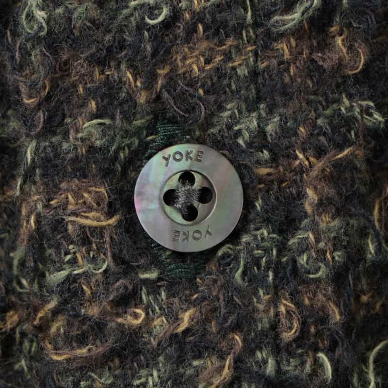 YOKE YOKE＜ヨーク＞ コットンツイードカジュアルシャツ NAVY