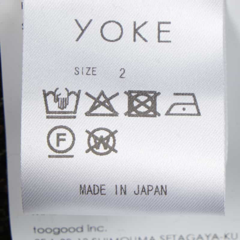 YOKE YOKE＜ヨーク＞ コットンツイードカジュアルシャツ NAVY