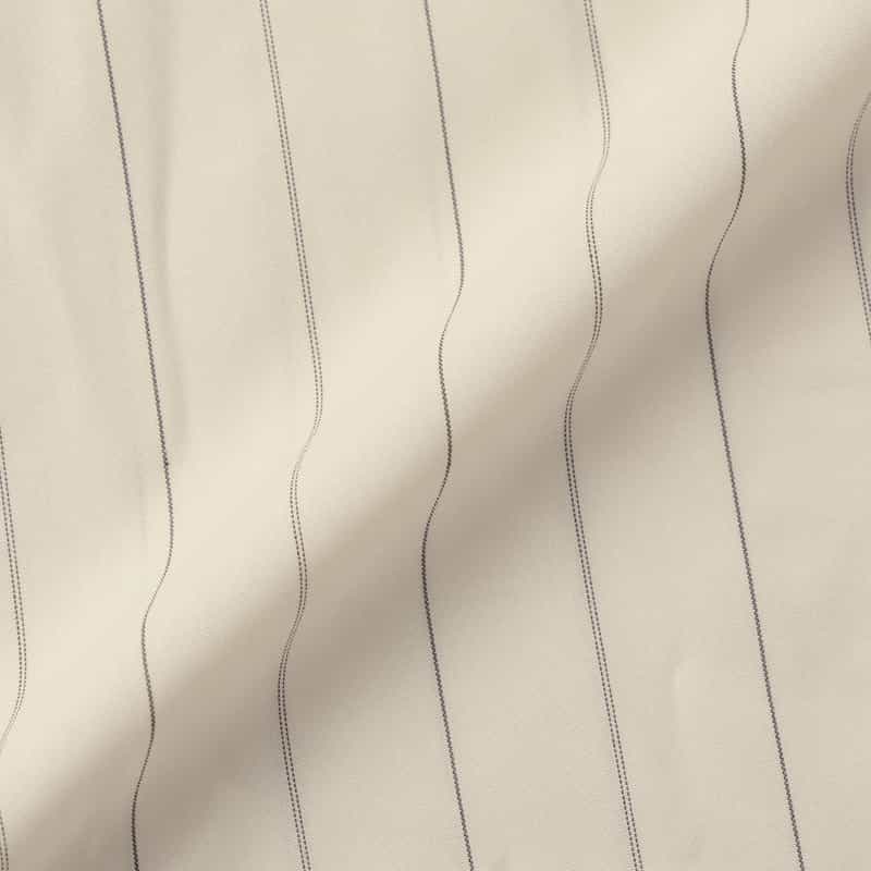 YOKE YOKE＜ヨーク＞ ストライプ柄オープンカラーシャツ WHITE