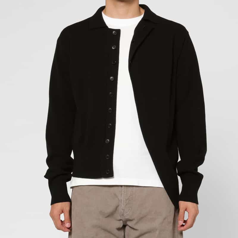 YOKE YOKE＜ヨーク＞ ニットシャツ BLACK