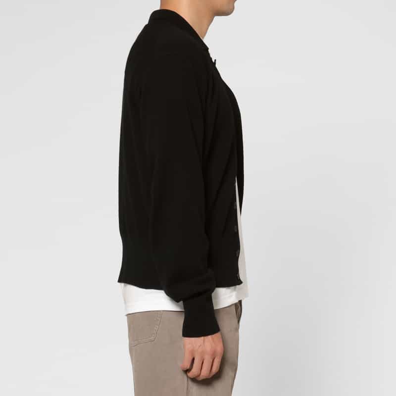 YOKE YOKE＜ヨーク＞ ニットシャツ BLACK