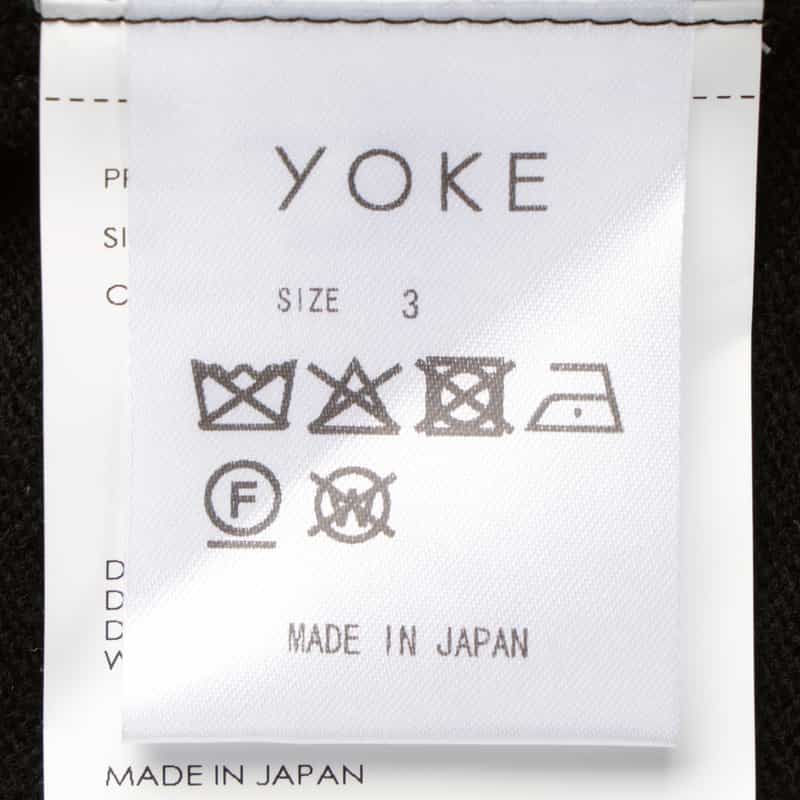 YOKE YOKE＜ヨーク＞ ニットシャツ BLACK