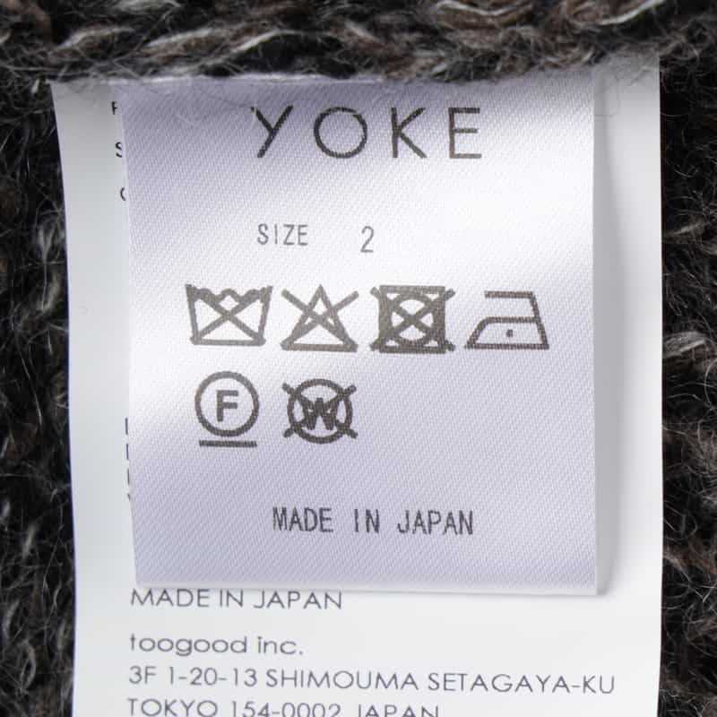 YOKE YOKE＜ヨーク＞ ニットカーディガン BLACK