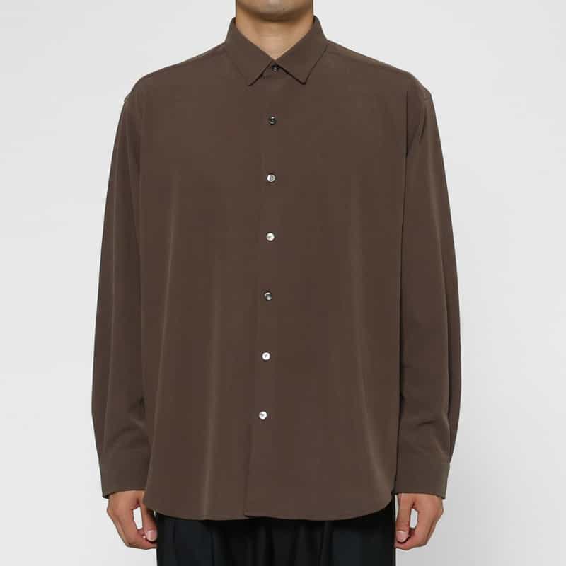 KANEMASA PHIL. KANEMASA PHIL.＜カネマサフィル＞ ロングスリーブカジュアルシャツ BROWN