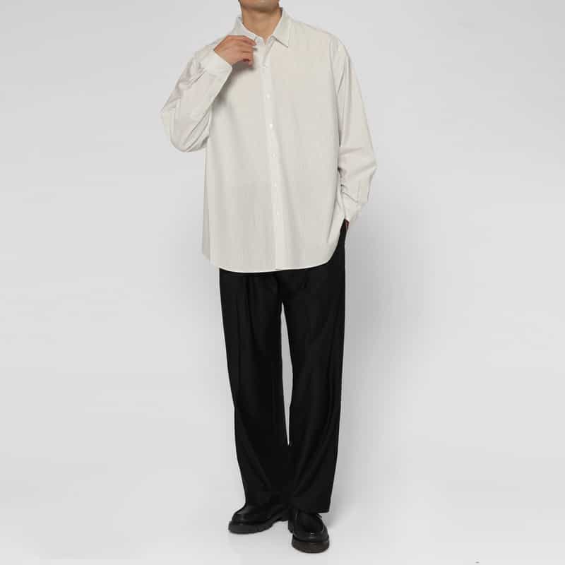 KANEMASA PHIL. KANEMASA PHIL.＜カネマサフィル＞ ロングスリーブカジュアルシャツ WHITE