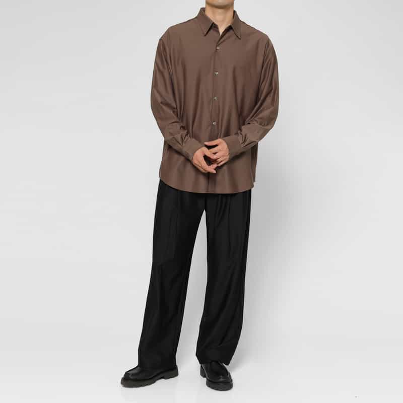 KANEMASA PHIL. KANEMASA PHIL.＜カネマサフィル＞ ロングスリーブカジュアルシャツ BEIGE