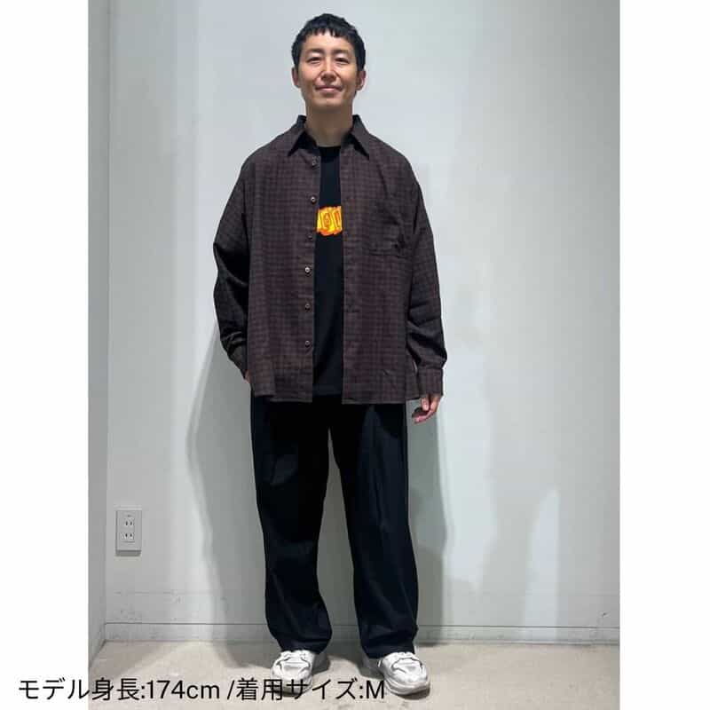 KANEMASA PHIL. KANEMASA PHIL.＜カネマサフィル＞ バーニーズ　ニューヨーク限定イージーワイドパンツ BLACK