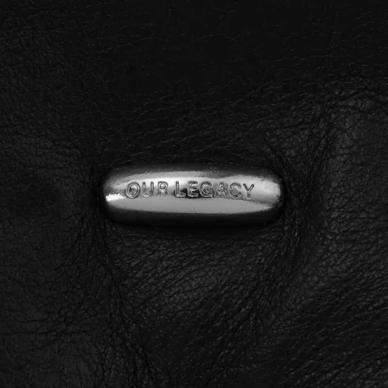OUR LEGACY OUR LEGACY＜アワーレガシー＞ ワンハンドルレザートートバッグ BLACK