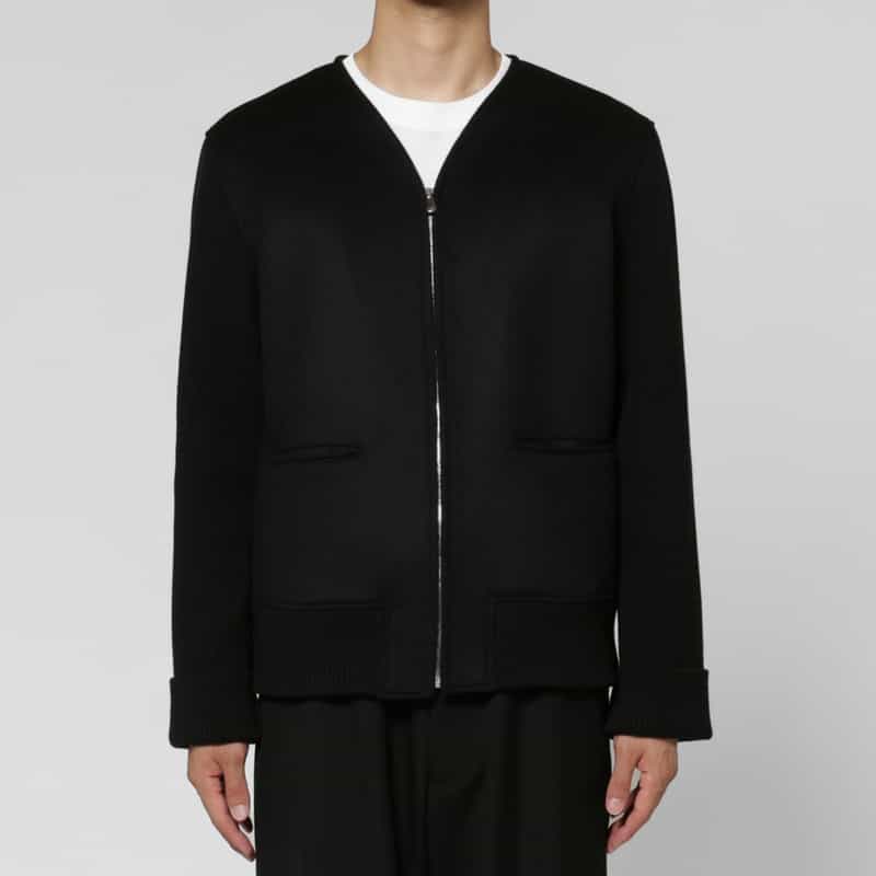 OVERCOAT OVERCOAT＜オーバーコート＞ ジップアップノーカラーブルゾン BLACK