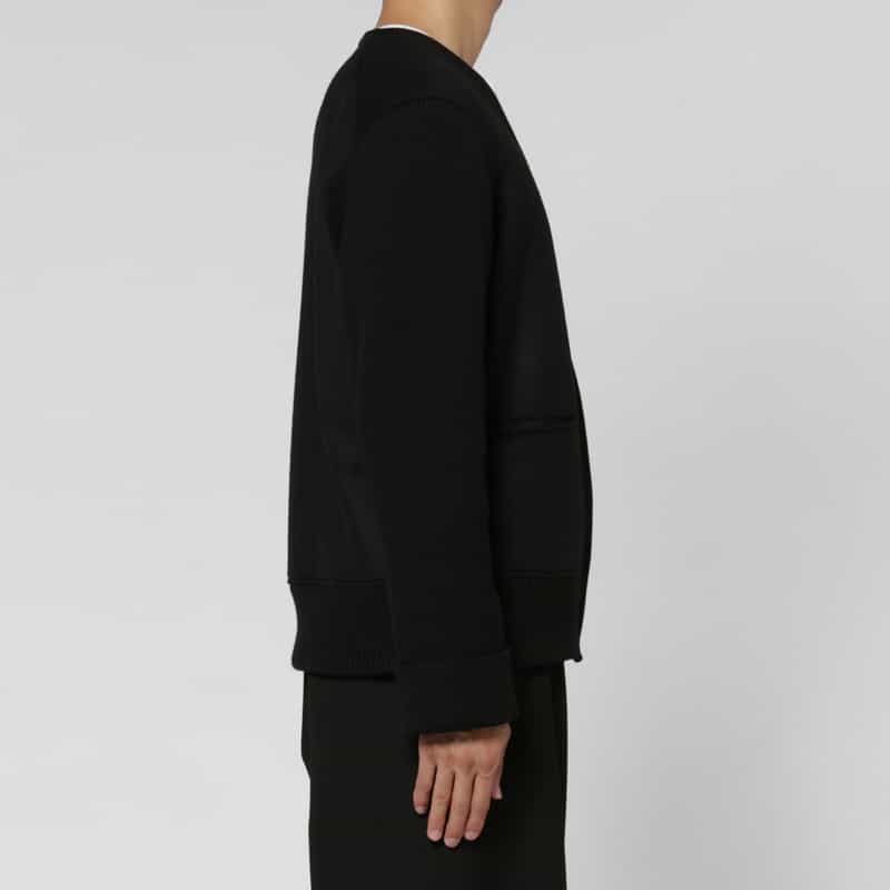 OVERCOAT OVERCOAT＜オーバーコート＞ ジップアップノーカラーブルゾン BLACK