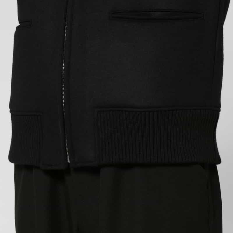 OVERCOAT OVERCOAT＜オーバーコート＞ ジップアップノーカラーブルゾン BLACK