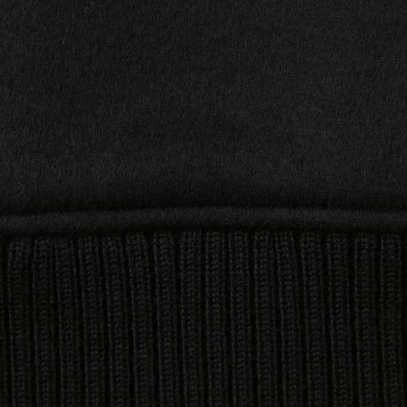OVERCOAT OVERCOAT＜オーバーコート＞ ジップアップノーカラーブルゾン BLACK