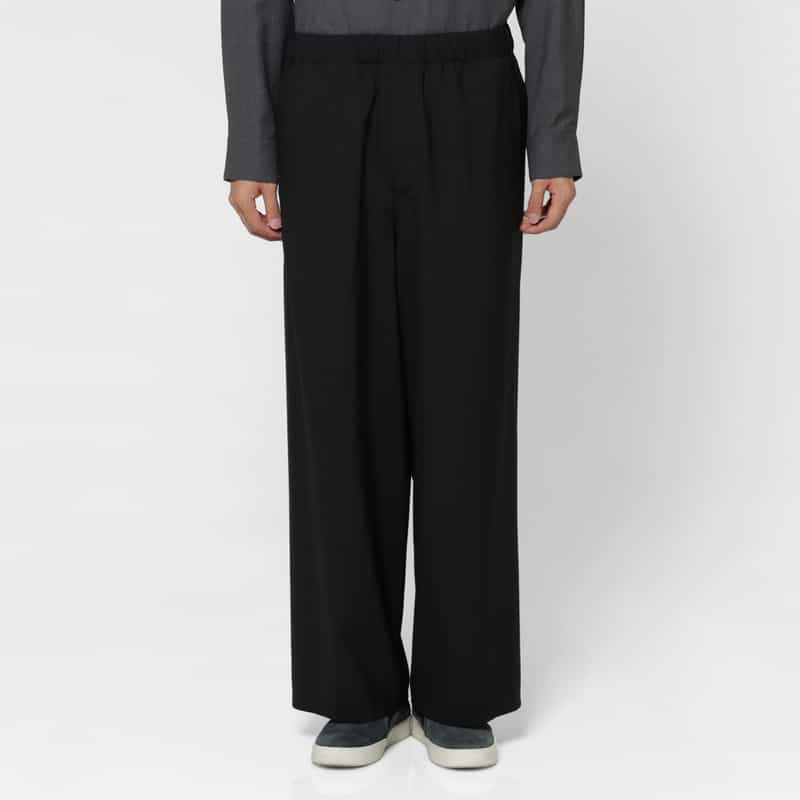 OVERCOAT OVERCOAT＜オーバーコート＞ イージーワイドパンツ BLACK
