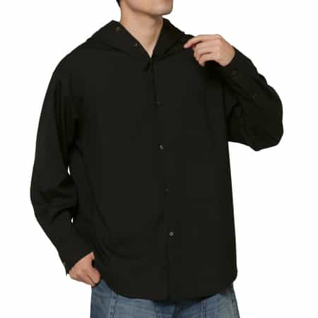 OVERCOAT＜オーバーコート＞ フード付きウールカジュアルシャツ