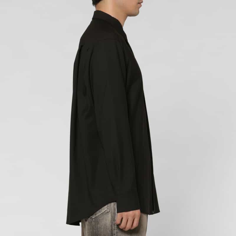 OVERCOAT OVERCOAT＜オーバーコート＞ ウールカジュアルシャツ BLACK