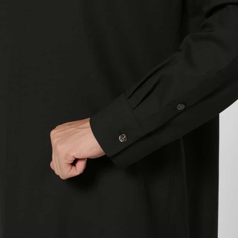 OVERCOAT OVERCOAT＜オーバーコート＞ ウールカジュアルシャツ BLACK