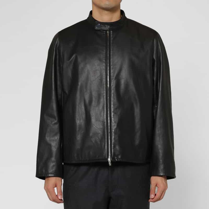 OVERCOAT OVERCOAT＜オーバーコート＞ バーニーズ　ニューヨーク限定シングルレザージャケット BLACK