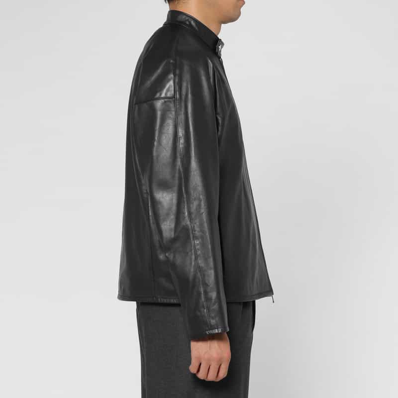 OVERCOAT OVERCOAT＜オーバーコート＞ バーニーズ　ニューヨーク限定シングルレザージャケット BLACK