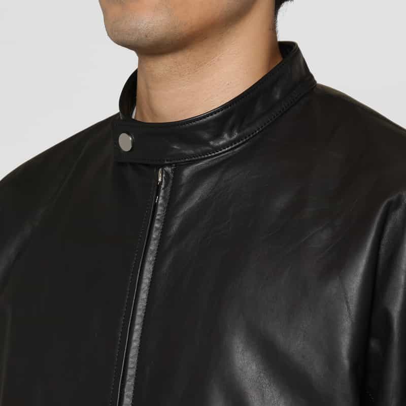 OVERCOAT OVERCOAT＜オーバーコート＞ バーニーズ　ニューヨーク限定シングルレザージャケット BLACK