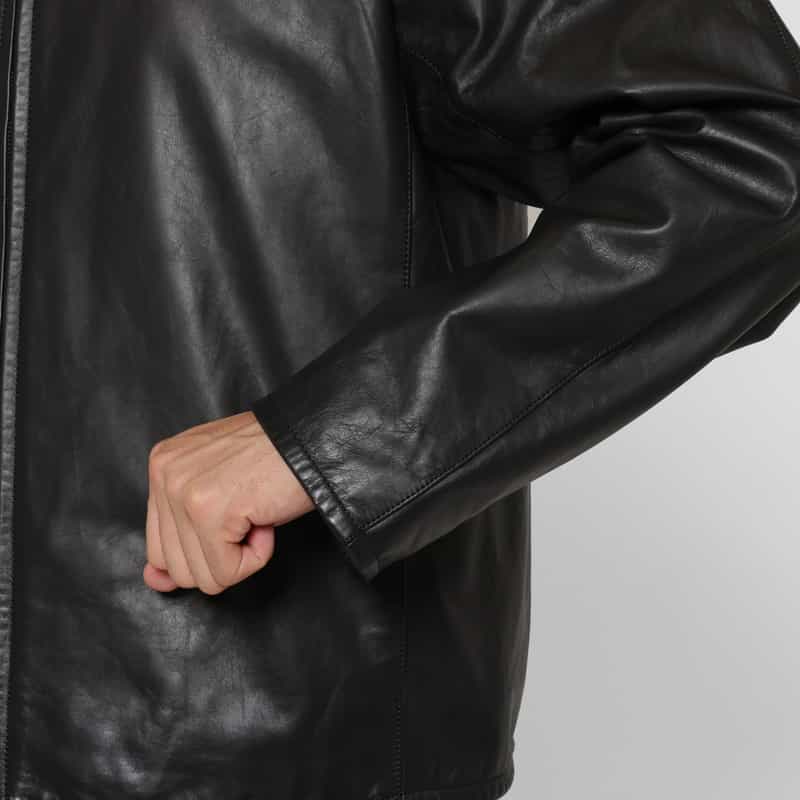 OVERCOAT OVERCOAT＜オーバーコート＞ バーニーズ　ニューヨーク限定シングルレザージャケット BLACK