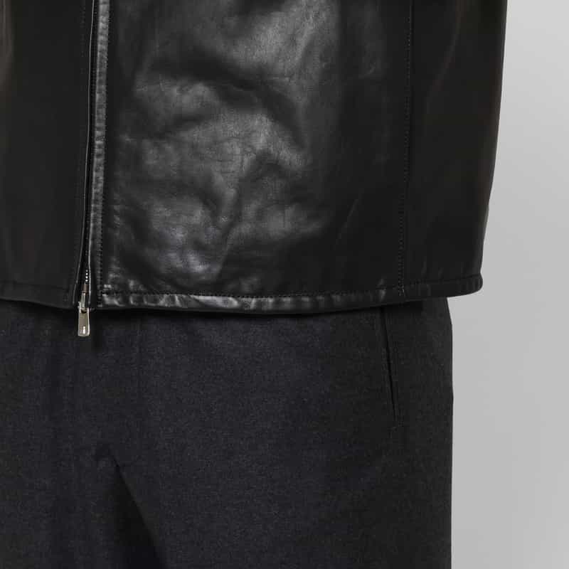 OVERCOAT OVERCOAT＜オーバーコート＞ バーニーズ　ニューヨーク限定シングルレザージャケット BLACK