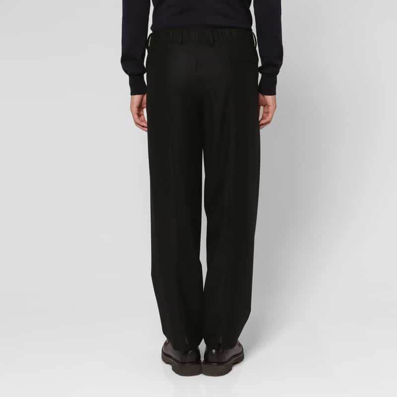 OVERCOAT OVERCOAT＜オーバーコート＞ バーニーズ　ニューヨーク限定ウールフランネル素材イージーパンツ BLACK